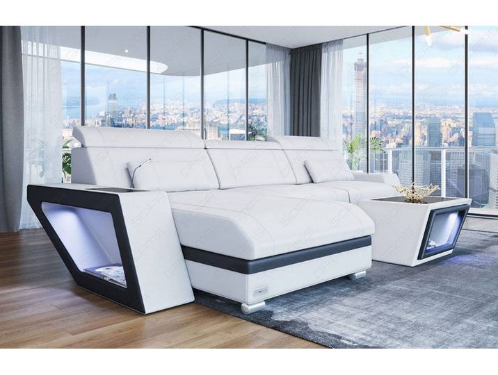 Ecksofa Catania Eleganz L-Form aus Leder