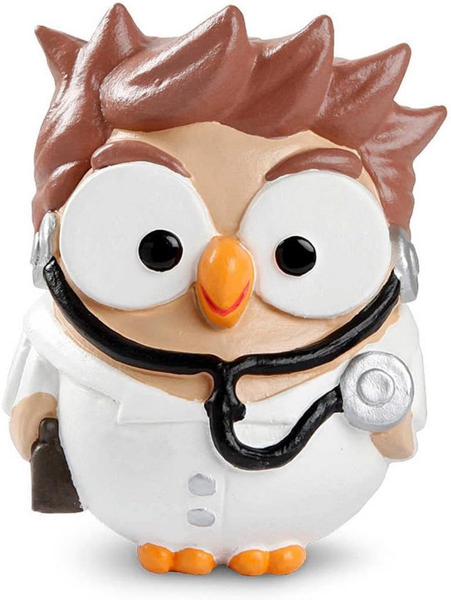Decoratieve uil figuur voor tabletop decoratie, Multicolor, Hoogte: 31 cm