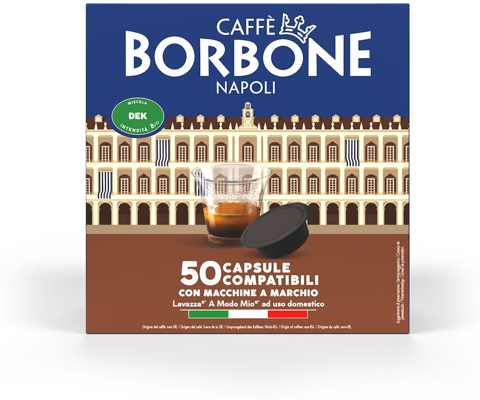 Capsule caffè Borbone Lavazza A Modo Mio Decaffeinato 50 capsule