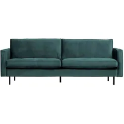 Sofa Rodeo Classic 2,5 Sitzer Samt, modern, teal blau, weiche Polsterung für 2–3 Personen