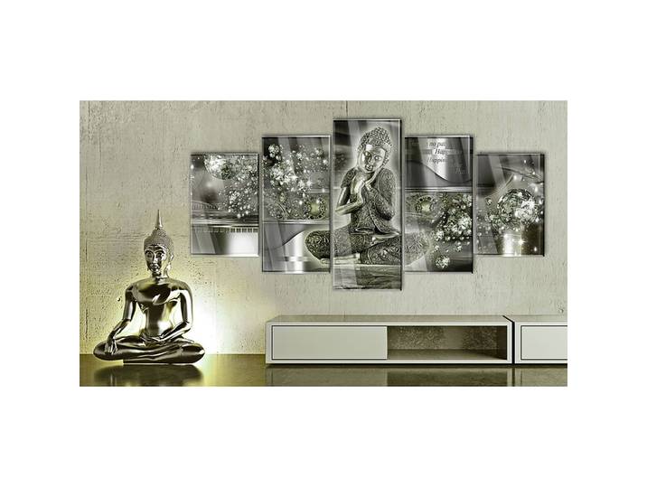 Tableau déco plexiglas Emerald Buddha Plexiglas Gris 200 x 100cm