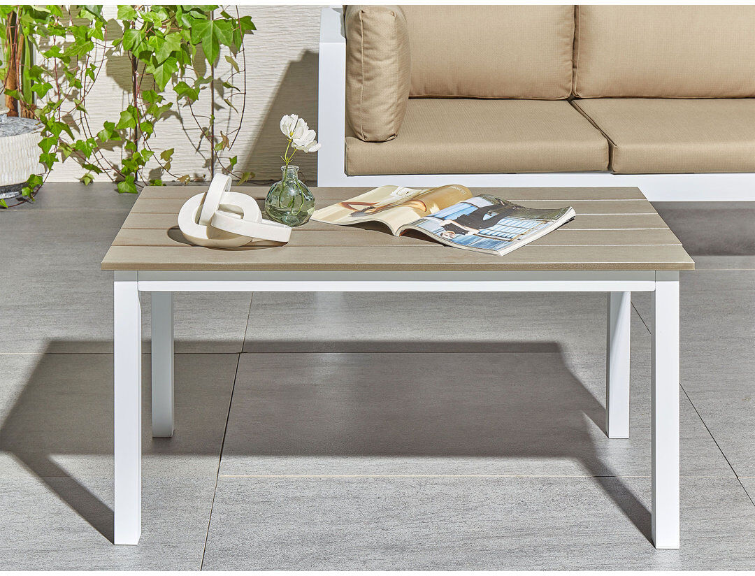 Beliani Messina Outdoor Coffee Table - 96 cm W 52 cm D Brown
