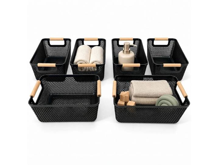 Relaxdays Panier de rangement, lot de 6