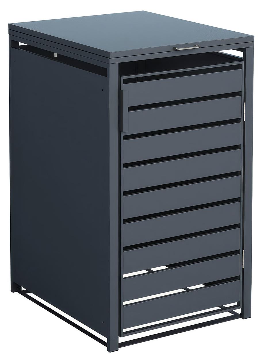 Westmann Metall Mülltonnenbox Kubus 240 L Anthrazit 68x80x116 cm