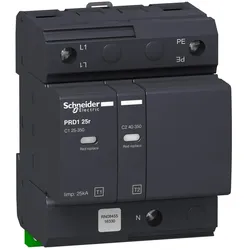 Schneider Electric 16330 Kombiableiter PRD1 25R 1P+N TYP1+2, Uc 350V