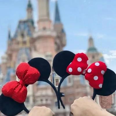 Uplift Picks Mickey Mouse Style Sequin Ear Headband Party Hair Hoop For Girls mickey Black