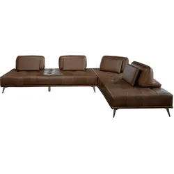 MODULSOFA WIOLO Dunkelbraun Leder