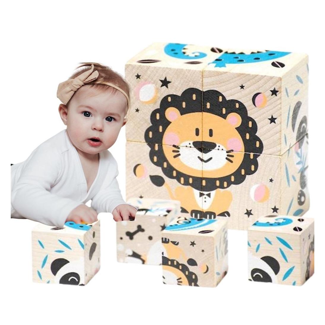 Magni Holzklötzchen-Set Tiere (54518235)