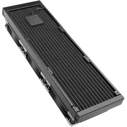 Silverstone SST-XE420 - High-Performance 420mm Radiator All-In-One Liquid Cooler with triple fans fo, CPU Wasserkühler, Silber, Schwarz