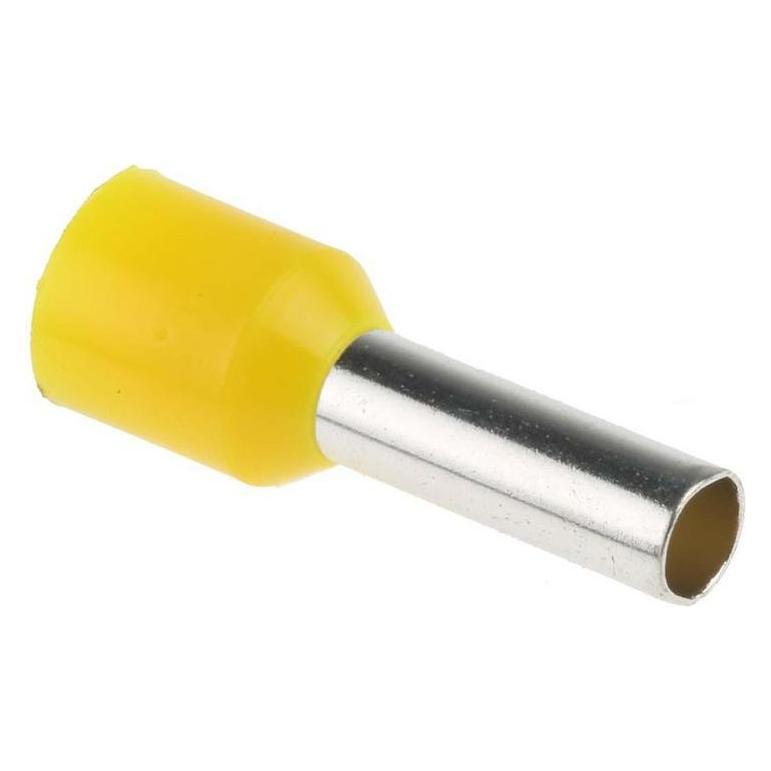 RS PRO Aderendhülsen bis 6mm², Stift ø 3.5mm, Gelb (5132641)