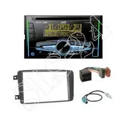 Radioeinbauset 2-DIN Mercedes Viano CLK C Klasse + JVC KW-DB93BT Autoradio DA...