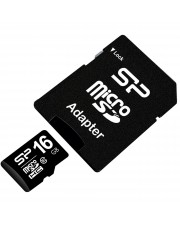 Silicon Power Flash-Speicherkarte 16 GB inkl. Adapter Class 10 microSDHC (SP016GBSTH010V10SP)