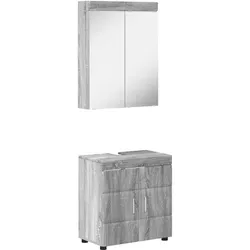 vidaXL, Badmöbelset, Maxwell Sink base +mirror cabinet