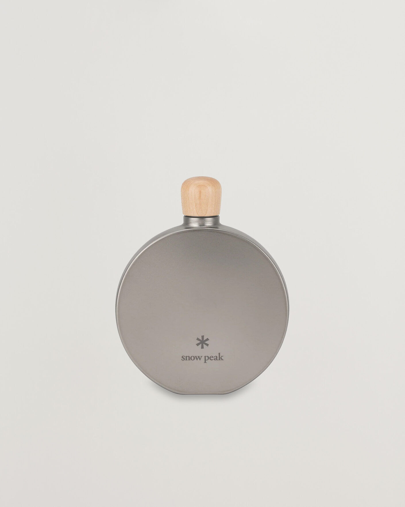Snow Peak Curved Flask Titanium men One size Sølv