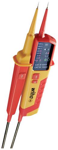 Wiha 45216 Spannungs- und Durchgangsprüfer CAT III 1000 V, CAT IV 600V LED, Akustik