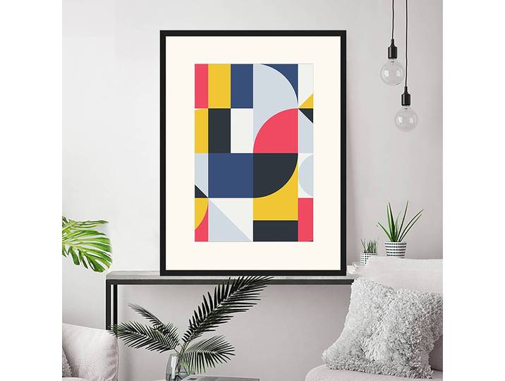Bild U turn Rahmen: Massivholz Buche, lackiert Abdeckung: Plexiglas Multicolor 62 x 82cm