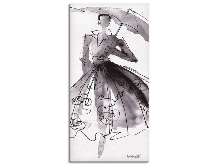 Leinwandbild ARTLAND Mode Skizzenbuch VI , schwarz (farbe bild(er): schwarz), B:20cm H:40cm, Bilder, Leinwandbild, auf Holzrahmen gespannt