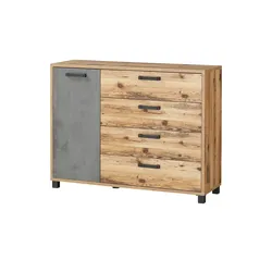 Kommode  Swindon , holzfarben , Maße (cm): B: 125 H: 96 T: 38.0