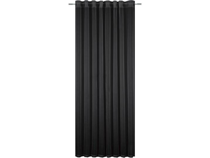 Vorhang Mia schwarz Bio Baumwolle B 135 cm Transparent - Material: 100% POLYESTER - Vorhang