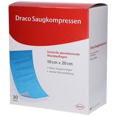 Saugkompressen unsteril 10x20 cm Draco 30 St Kompressen