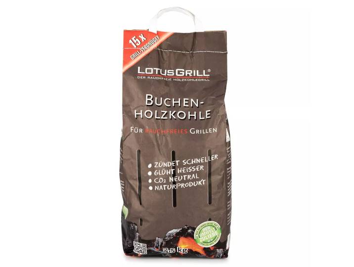 Lotusgrill - Holzkohle, 2.5KG, Black