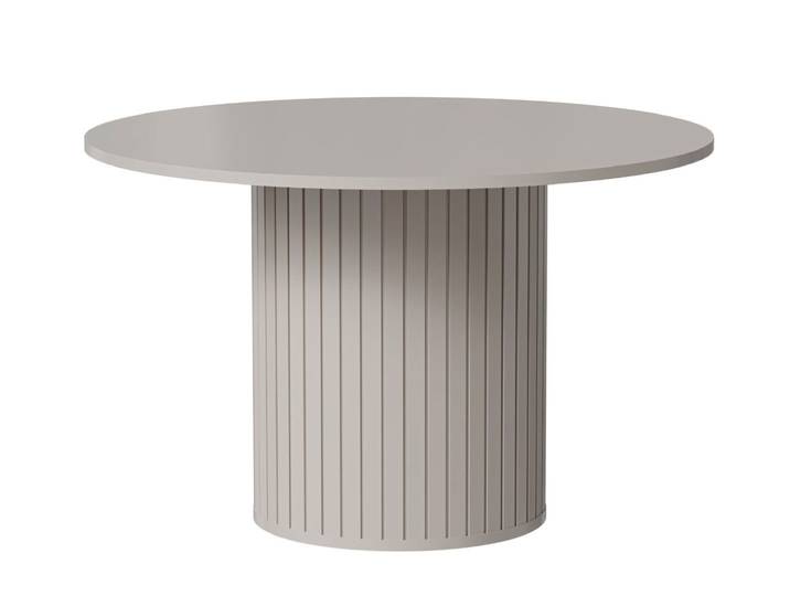 Feldmann-Wohnen Esstisch Zama (runde Tischplatte, 1-St., Moderne Optik, Kaschmir), 120x120x75cm Kaschmir