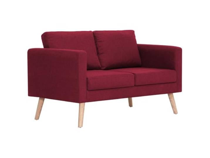 vidaXL 2-Sitzer-Sofa Stoff Weinrot