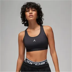 NIKE Jordan Medium-Support gepolsterter Jumpman Sport-BH Damen 010 - black/white XL