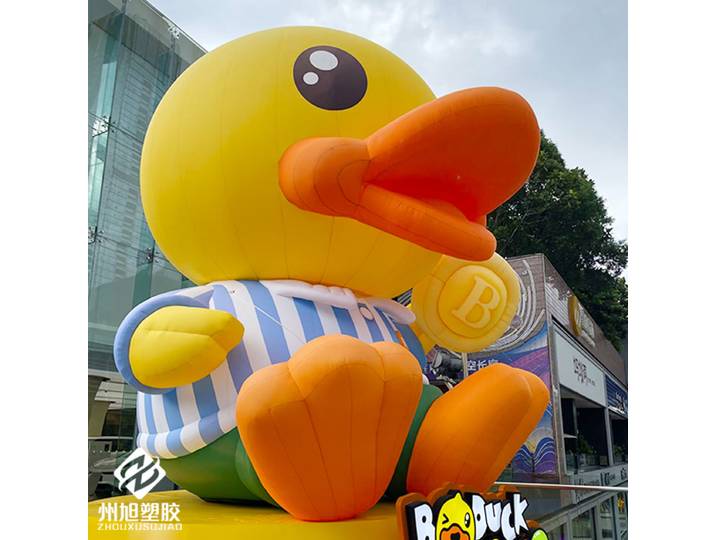 Canards gonflables, modèles d'air à base d'animaux avec souffleurs, accessoires de décoration d'activité de centre commercial et carrés extérieurs