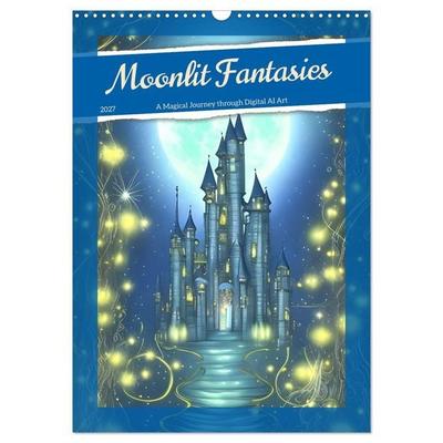 Moonlit Fantasies (Wall Calendar 2027 DIN A3 portrait), CALVENDO 12 Month Wall Calendar