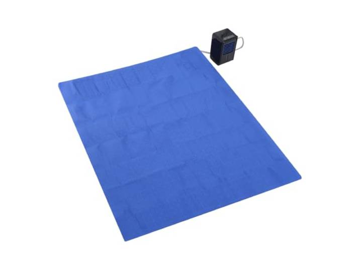 Chelngveo Kühlende Matratzenauflage 12V DC 1. 0 A für Nachtschweiß(Doppel) Schwarz+Blau, Modern, 4 Levels, 2500 U/min, 70 x 160 cm, für Schlafzimmer, Schlafsäle, Büros, Geschäfte