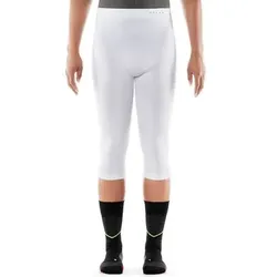 FALKE 3/4 Tights Impulse Ski für gesünderes Skifahren, Größe S in Weiß white (2860)