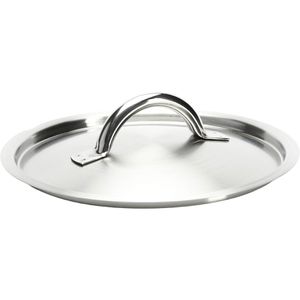 deBuyer Topfdeckel Prim Appety 10-350918, aus Edelstahl, mit Edelstahlgriff, Ø 18 cm