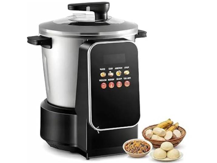 Automatische Maschine Zur Zubereitung Von „swallow“-Speisen (Z. B. Fufu) Mit Smart-LED-Touchscreen; Geeignet Für Fufu, Nshima, Reis, Suppe, Mixen, Fleischwolf-Funktion