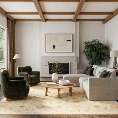 Nourison Antique Bloom Heirloom Vintage Wool Blend Indoor Rug