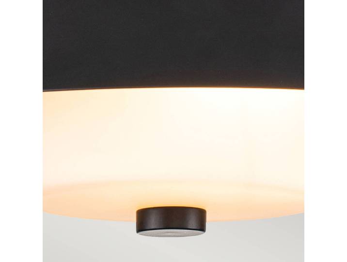 Elstead Deckenlampe Bowtie, dimmbar, schwarz, Metall, Modern, Deckenlampe