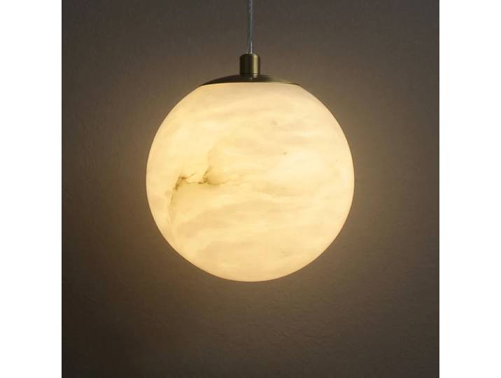 Lustre moderne en albâtre naturel LED pour salon, chambre à coucher, décoration de chambre, lampe suspendue, bureau, design artistique rétro