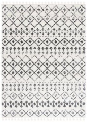 SAFAVIEH Berber Fringe Shag Leatha Trellis Rug