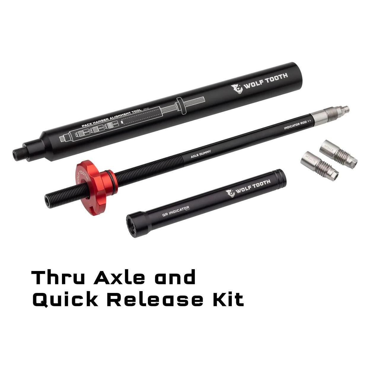 Wolf Tooth Hanger Alignment Tool Schaltaugen Richtwerkzeugset, 5mm Quick Release/12mm Thru Axle, bl (31433757)
