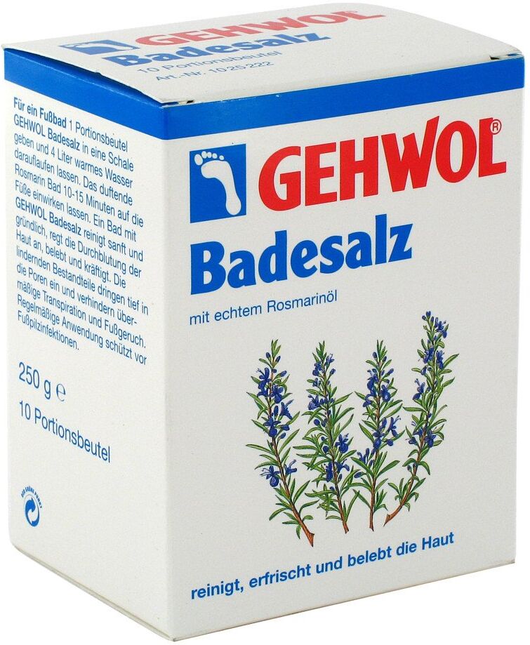 Gehwol Rosmarin Badesalz Portionsbtl. 10X25g