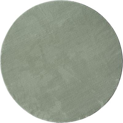 Teppich MERINOS "Loft 37", grün, H:16mm Ø:200cm, Polyester, Teppiche, Teppich, Kunstfellteppich besonders weich und kuschelig, Fell Haptik
