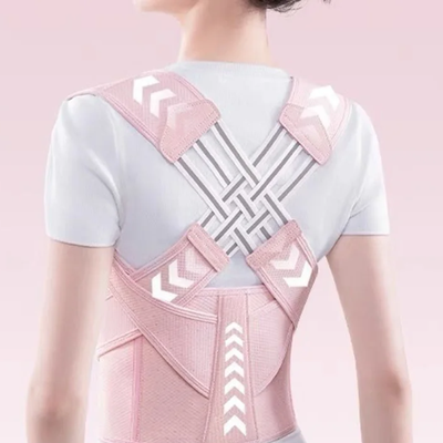 Healfit Counter Spine Alignment Waist Trainer Unisex, Adjustable Back Support Belt, Posture Corrector For Abdominal Waist Correction pink s