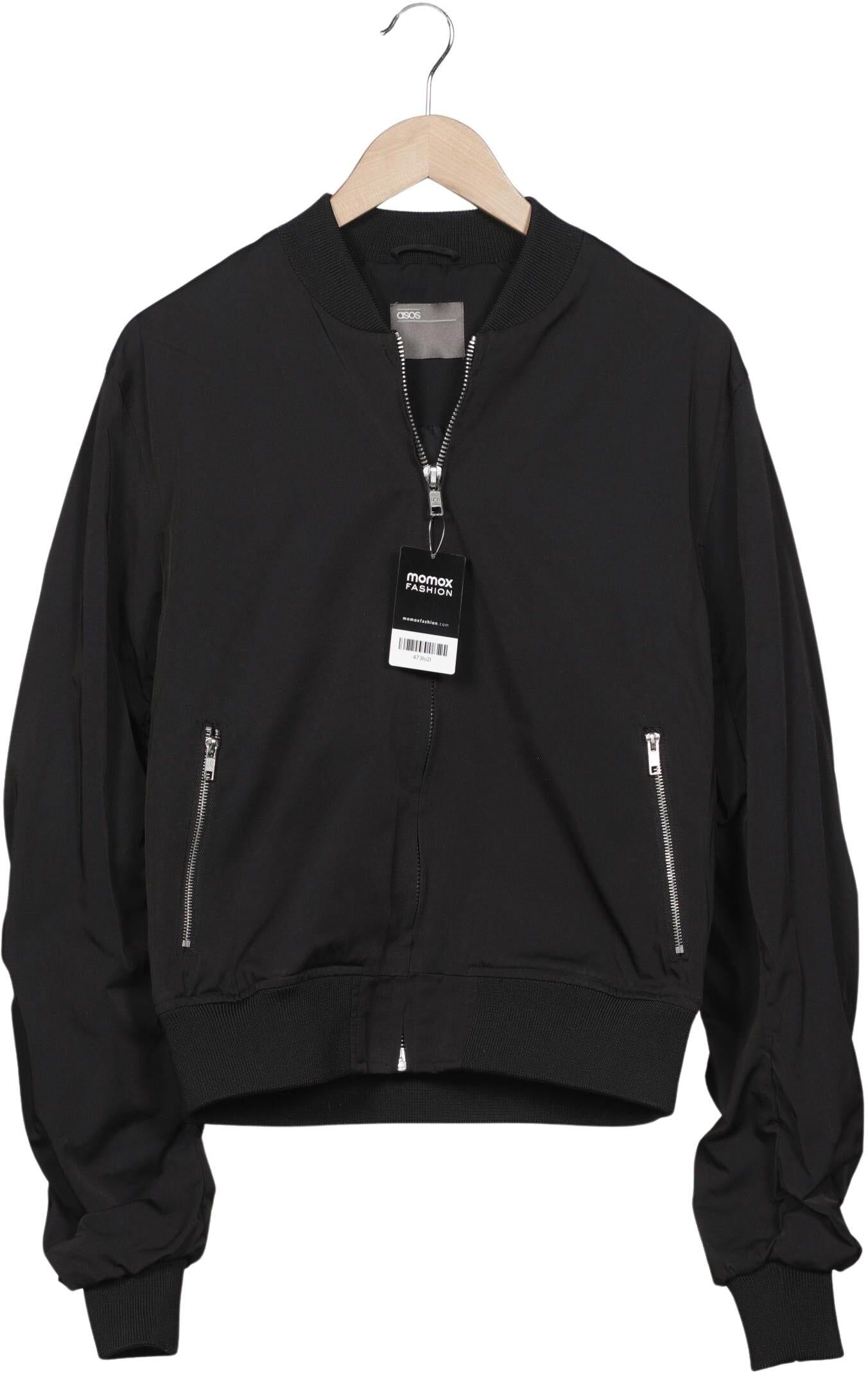asos Herren Jacke, Schwarz, Gr. S, Synthetik - Second Hand