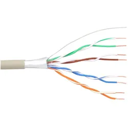 Eneroid Telefon-Kabel 8-adrig, 4x2x0,6mm, zum Verlegen, 100m Rolle, Telefon Zubehör