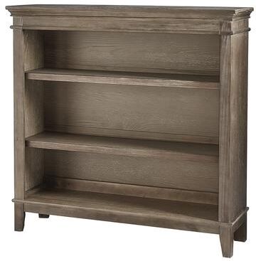 Westwood Design "Leland 52"" Wide Traditional Bookcase, Sandwash Gray"