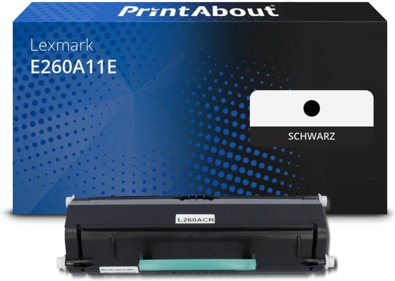 PrintAbout Toner kompatibel mit Lexmark E260A11E - Schwarz