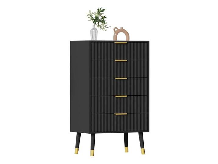 GarveeMore Sideboard (5 Schubladen), Geradlinige Design
