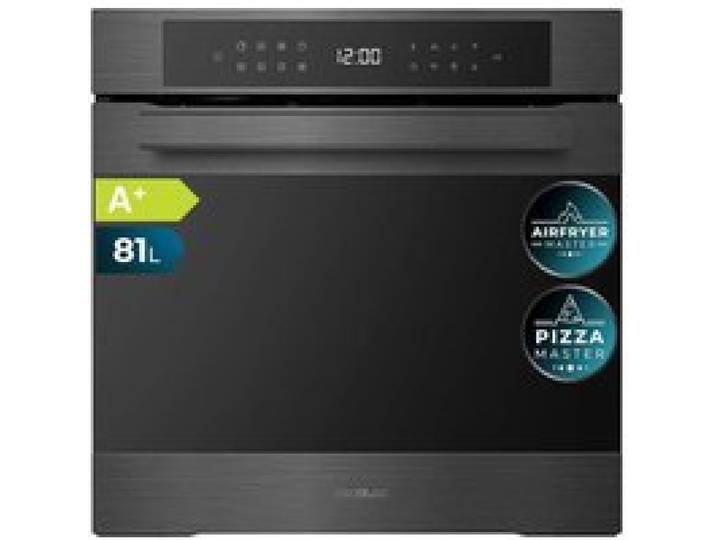 Cecotec Four encastrable Pyrolytique 60cm Bolero Hexa P506000 Matt A+. 3400W Capacité de 81L 11 Fonctions avec Airfryer