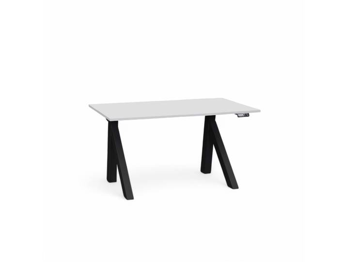 Ergonomischer Elektrisch höhenverstellbarer Schreibtisch Tradingzone Design Lift 120x70 cm, Lichtgrau/Schwarz, Neu, Tisch - ideal fürs Homeoffice oder Büro