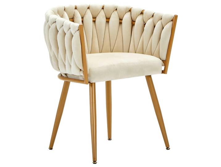 Ambia Home Armlehnstuhl, Beige, Textil, konisch, 60x78x55 cm, Esszimmer, Stuhl, Polsterstühle